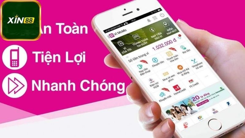 Các bước để thực hiện việc nạp tiền Momo Xin88